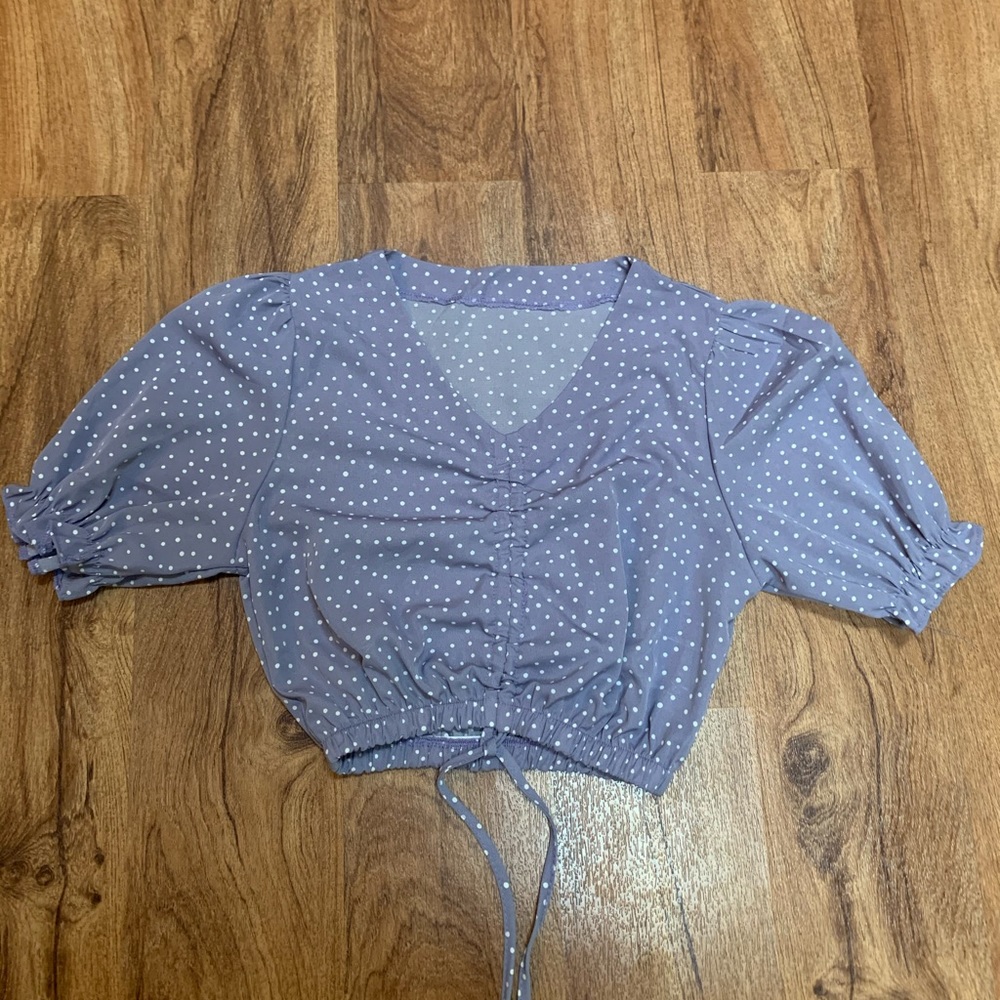 Purple Cropped Top